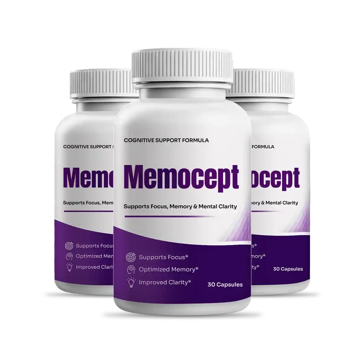 Memocept Cognitive Support Formula 30 Capsules 3 Bottle